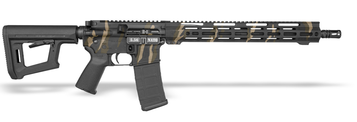 DIAMONDBACK DB15 5.56 16" RIFLE M-LOK RAIL TIGER STRIPE CAMO (1) 30 RD PMAG