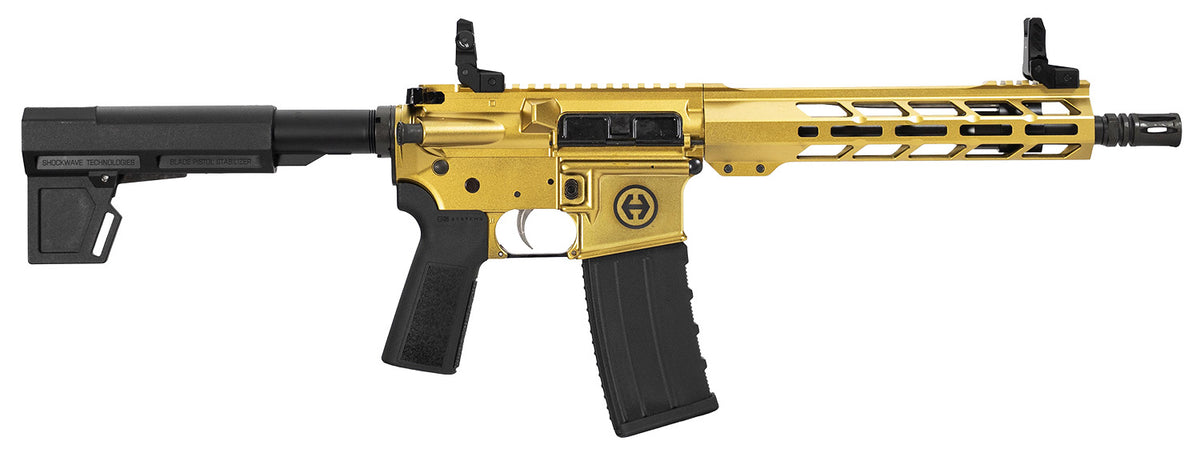 HI POINT HP15P GOLD 5.56 PISTOL 10.5" BBL, 9.5" MLOK BLADE/BRACE 1-30RD MAG