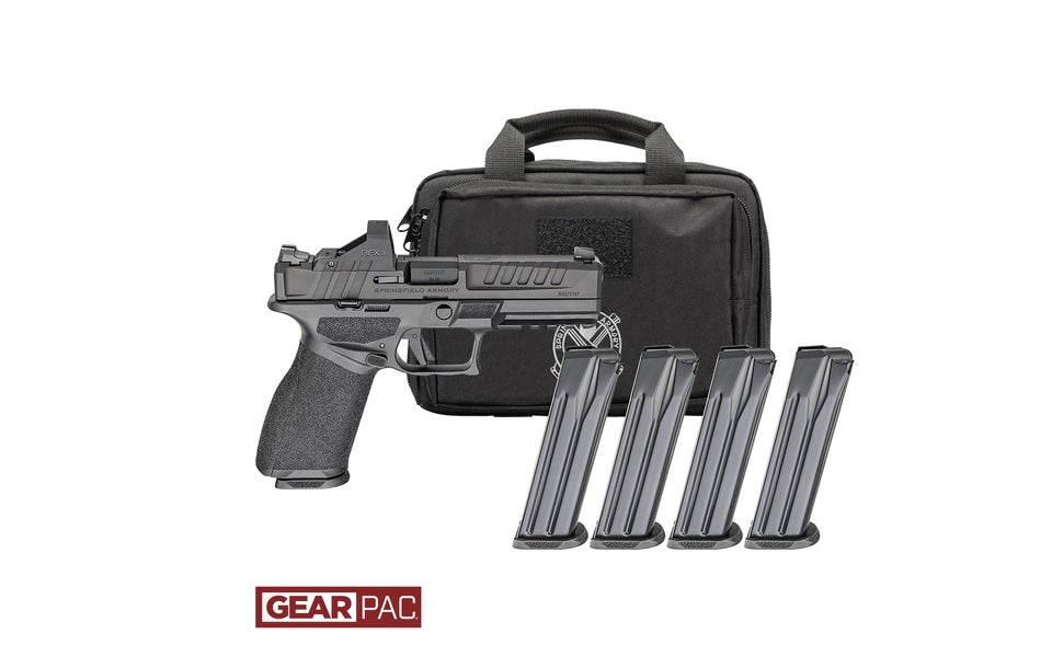 SPRINGFIELD ARMORY ECHELON 4.5F FS L.C. 9MM PISTOL U DOT GEAR PAC VIRIDIAN RFX11,BAG,4MAGS