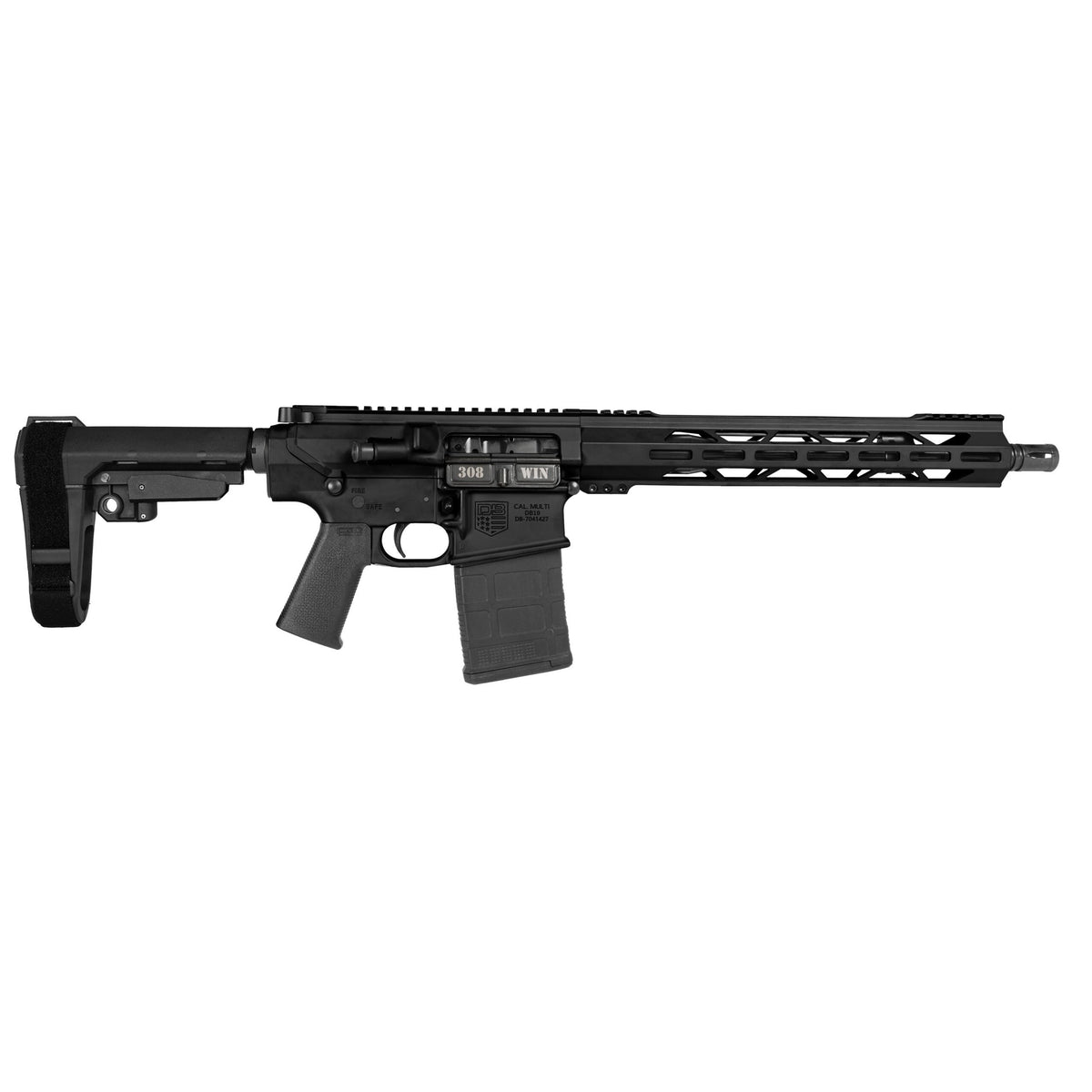 DIAMONDBACK DB10 .308 WIN 13.5" W/ 13" MLOK RAIL BLACK SBA3 BRACE (1) 20RD PMAG