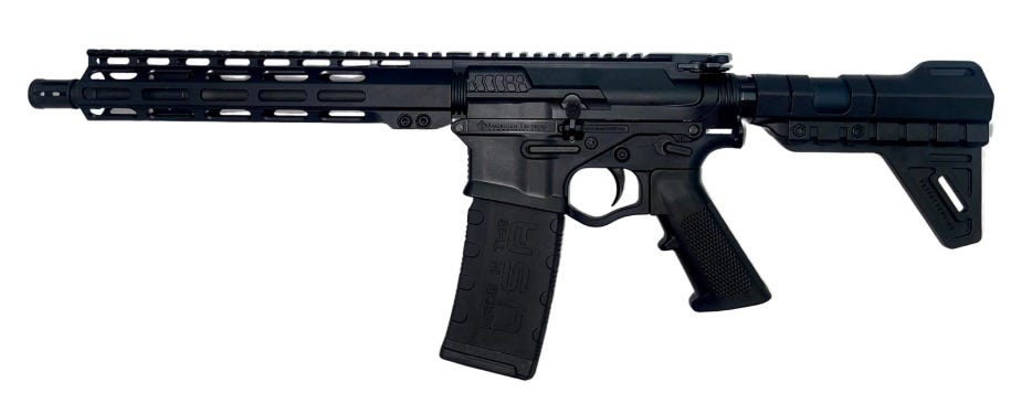 ATI ALPHA MAXX HGA 5.56 10.5" PISTOL W/10" POLY MLOK HANGUARD W/BRACE