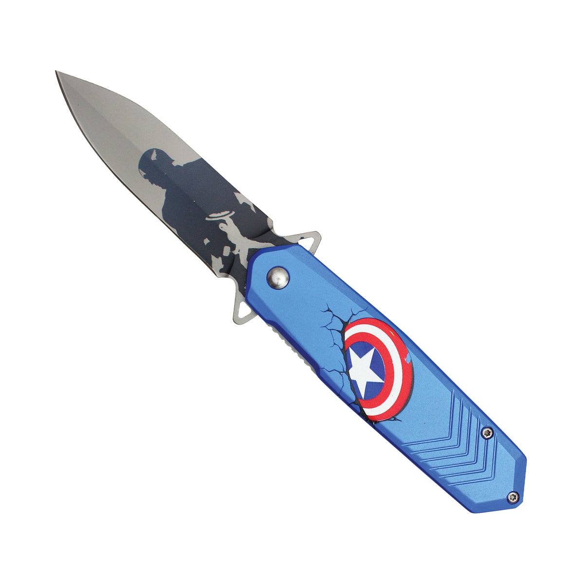 Star Defender Quick-Deploy Assisted Pocket Knife - Captain America