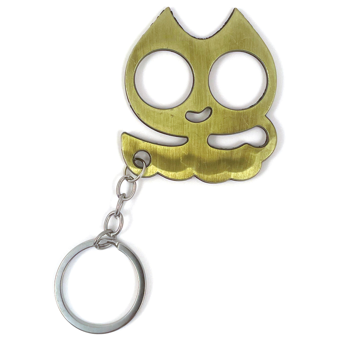 No More Nice Kitty Compact Self-Defense Keychain - Bronze
