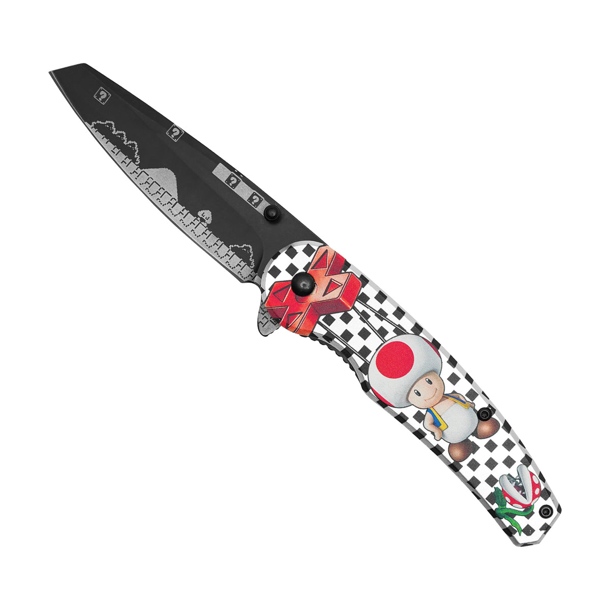 Mushroom Hero Burst Assisted Opening Knife - Mario Brothers