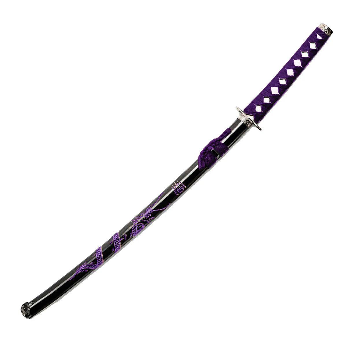 Dragon Eclipse Fantasy Katana Sword - Black Purple