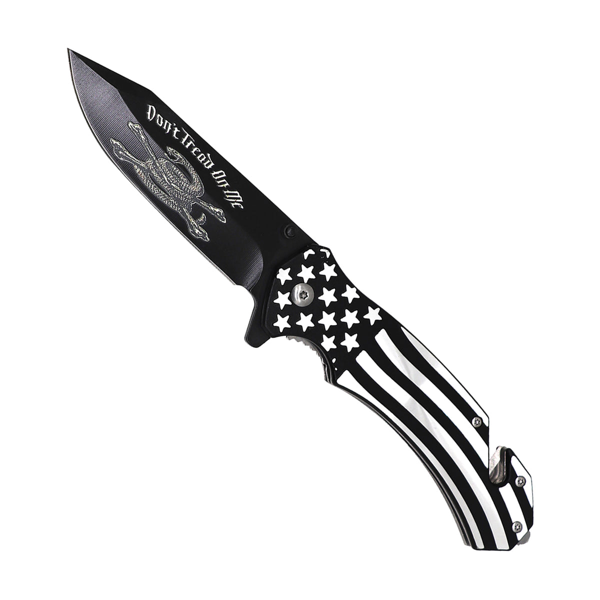 Liberty Strike Spring-Assisted Tactical Knife - Black Flag