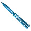 Blue‑Shift Precision‑Flipping Butterfly Knife - Iridescent Blue