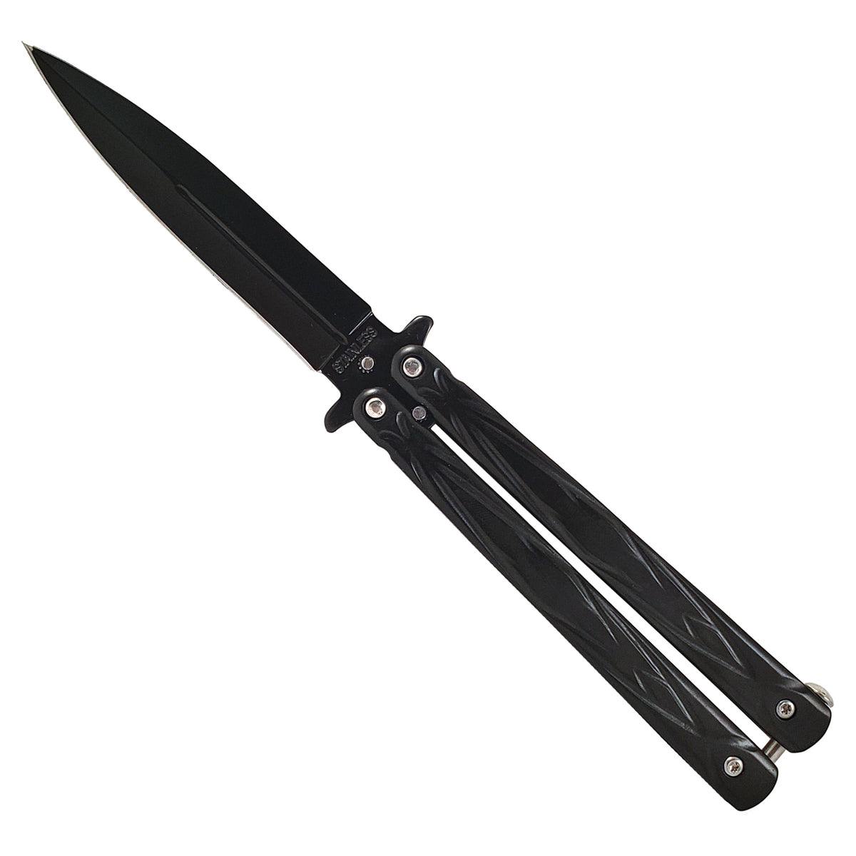 Shadow Dagger Balanced-Action Butterfly Knife - Matte Black