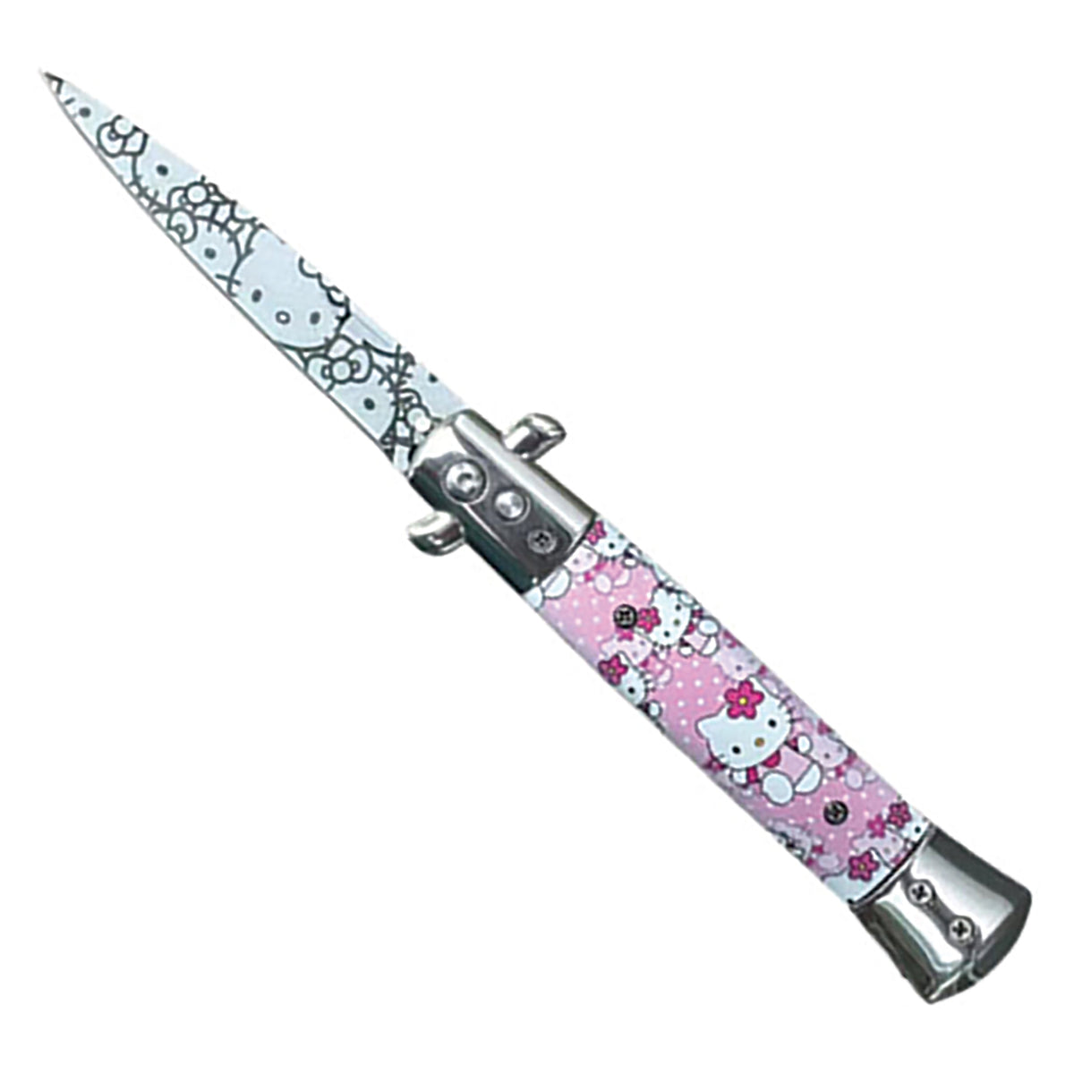 Kawaii Milano Collector’s Automatic Knife - Hello Kitty Pink