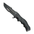 Blackout Grip Rapid-Deploy Spring Assisted Knife - Matte Black
