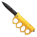 1918 Heritage Knuckle-Guard Assisted Trench Knife - Gold