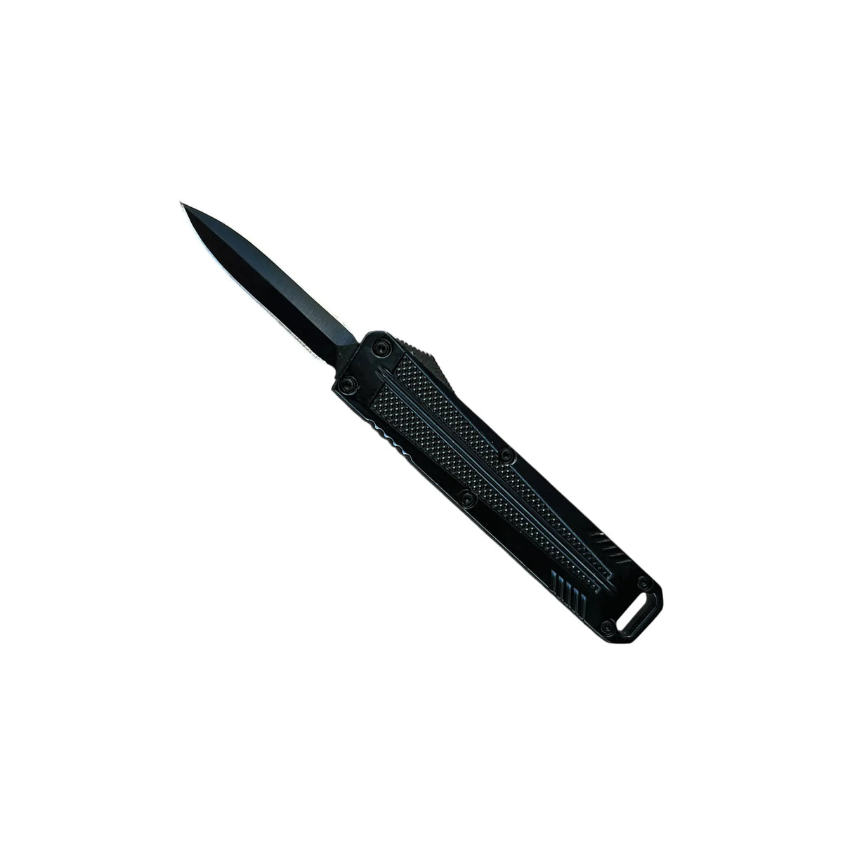 Stealth Grid Quick-Snap Double-Action OTF Knife - Matte Black