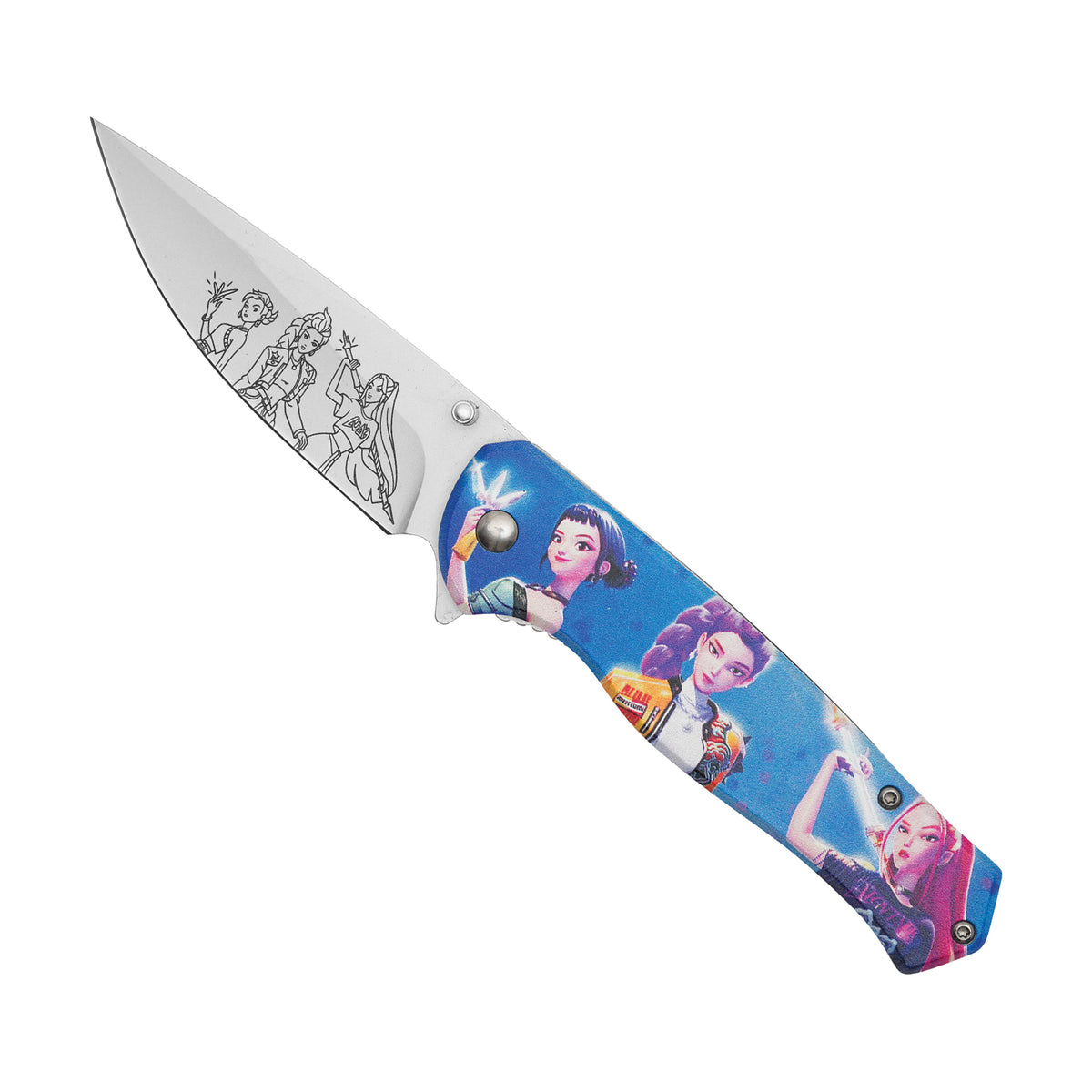 Huntrix Idol Demon-Hunter Assisted Opening Knife - KPop Demon Hunters