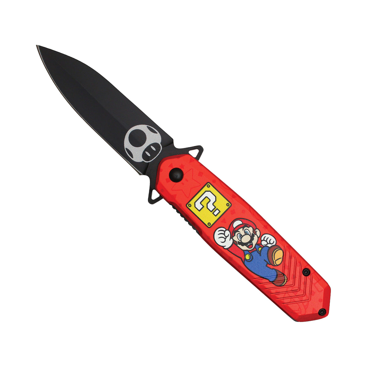 Power-Up Plumber Quick-Deploy Assisted Pocket Knife - Mario Brothers
