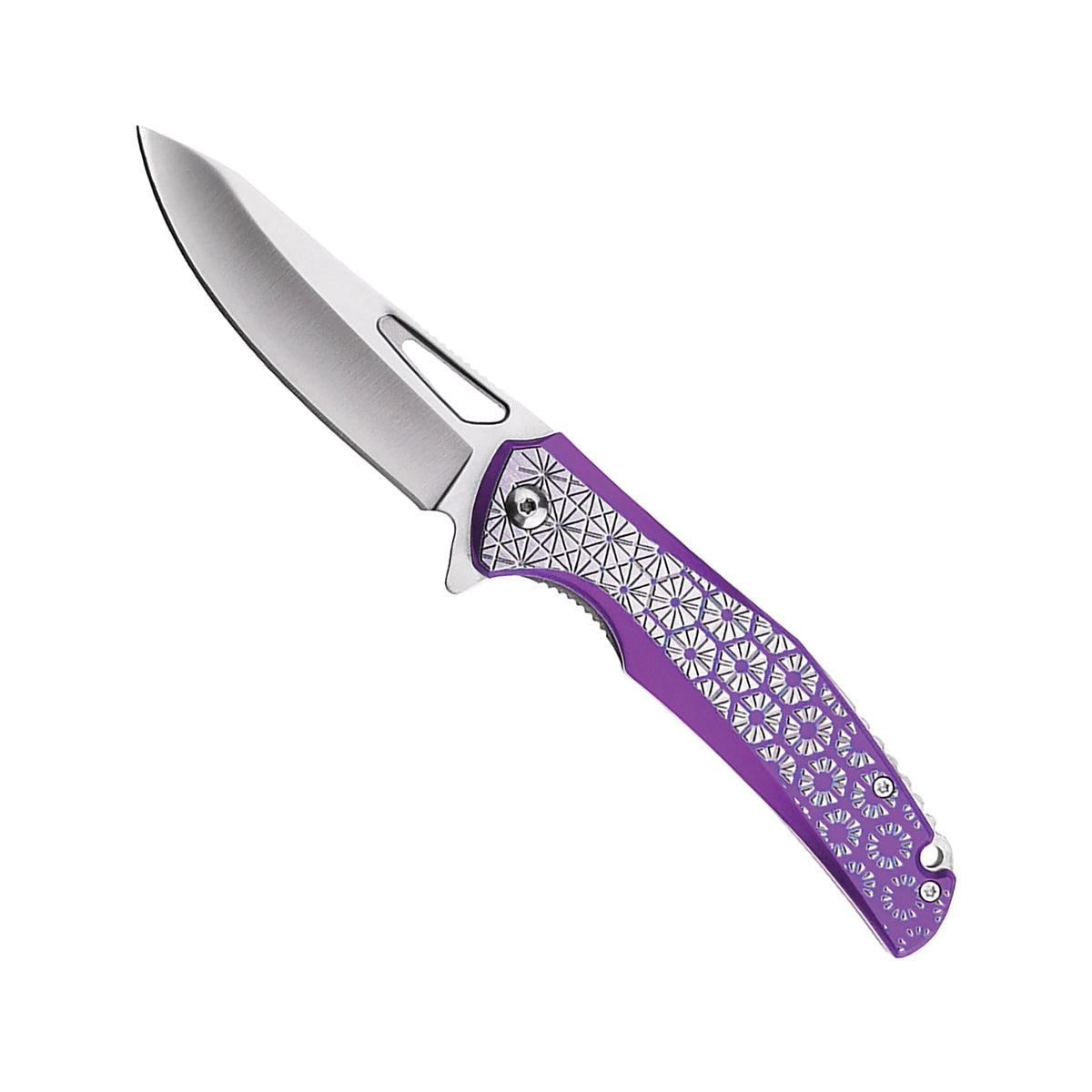 Enigma Thorn Quick-Deploy Spring Assisted Knife - Purple Aluminum