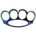 Oil-Slick Wide-Body Brass Knuckles - Rainbow