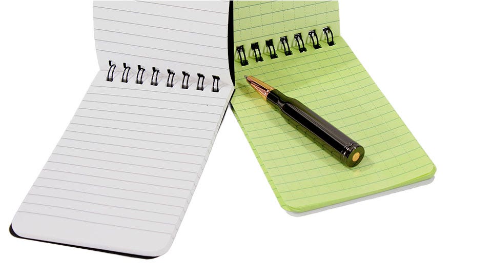 BCA Weatherproof Spiral 3 x 5 inch Camo Hardcover Field Notes Notepad Grid Paper