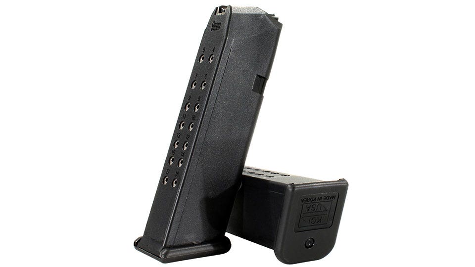 KCI 9mm 17-Round Polymer Magazine for Glock 17 Handguns