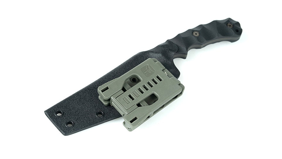 Wilmont Knives Persian Fighter, 4.25" Tanto Fixed Blade Knife, with Custom Sheath and Clip