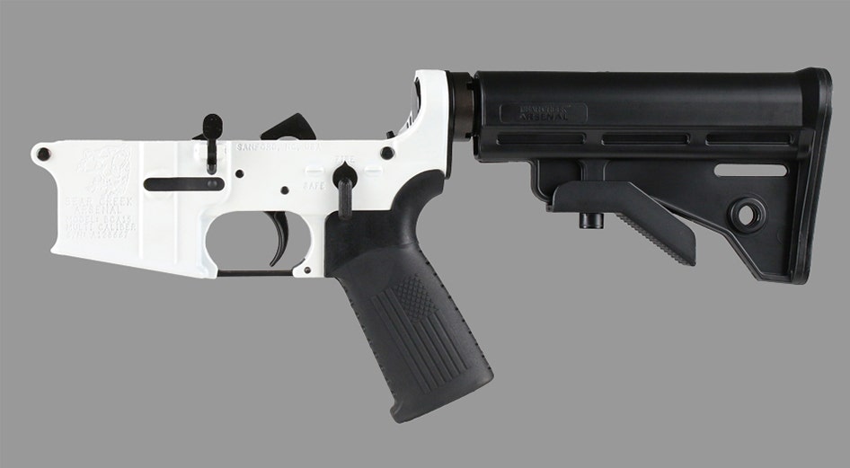 BCA AR-15 Complete Lower Assembly, Multi Caliber| Storm Trooper White Cerakoted