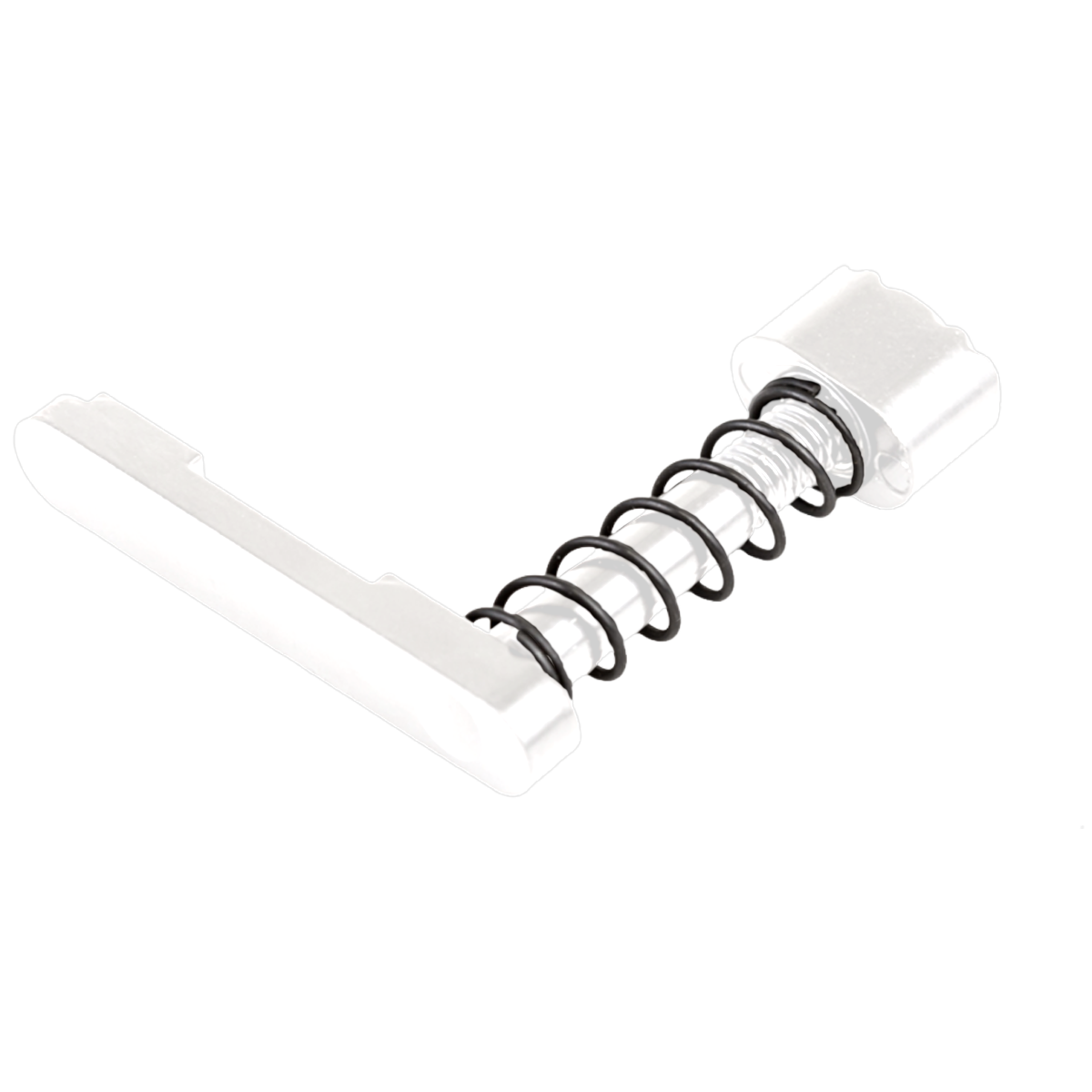 AR-15 / LR.308 Magazine Catch Assembly - Cerakote Storm Trooper White