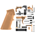 AR-15 Mil Spec Standard Lower Parts Kit w/ Standard Grip & Trigger Guard - Cerakote Burnt Bronze