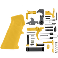 AR-15 Mil Spec Standard Lower Parts Kit w/ Standard Grip & Trigger Guard - Cerakote Gold