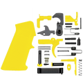 AR-15 Mil Spec Standard Lower Parts Kit w/ Standard Grip & Trigger Guard - Cerakote Lemon Zest