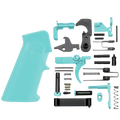 AR-15 Mil Spec Standard Lower Parts Kit w/ Standard Grip & Trigger Guard - Cerakote Robins Egg Blue