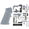 AR-15 Mil Spec Standard Lower Parts Kit w/ Standard Grip & Trigger Guard - Cerakote Sniper Gray