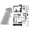 AR-15 Mil Spec Standard Lower Parts Kit w/ Standard Grip & Trigger Guard - Cerakote Tungsten Gray
