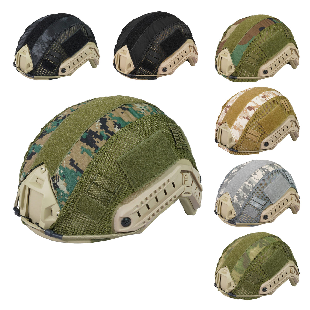 Tactical Scorpion Gear 600D Nylon Helmet Cover for FAST Helmet - 7 Color Choice