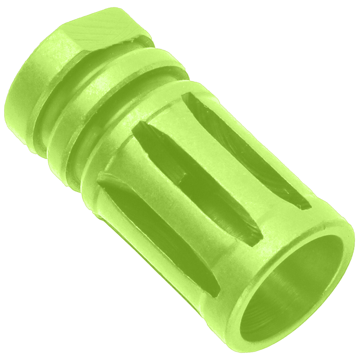 AR-10 / LR.308 A2 Style 5/8x24 Flash Hider Muzzle Brake - Zombie Green
