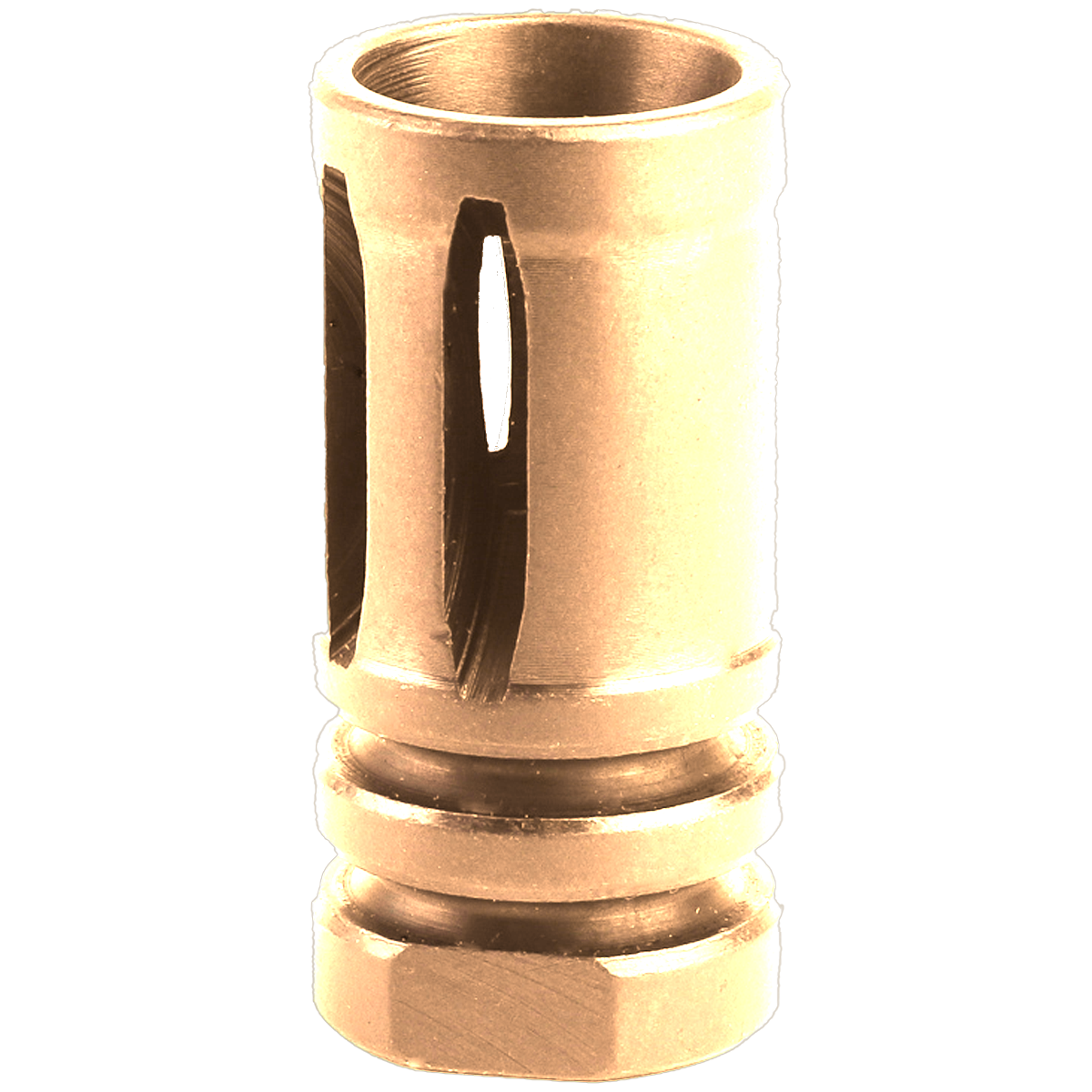 AR-10 / LR.308 A2 Style 5/8x24 Flash Hider Muzzle Brake - Burnt Bronze