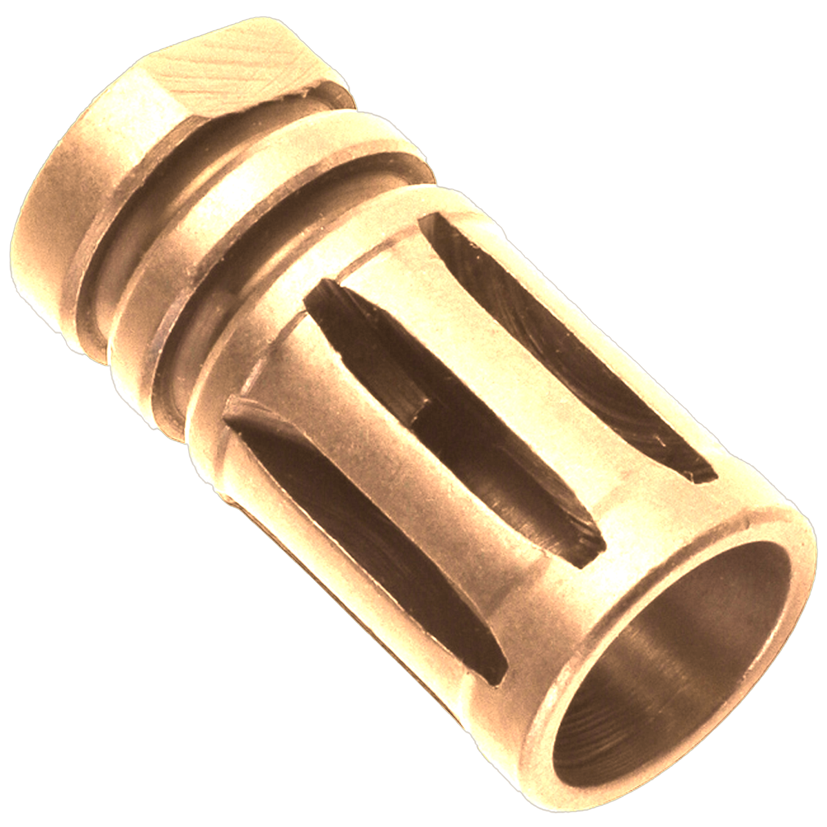 AR-10 / LR.308 A2 Style 5/8x24 Flash Hider Muzzle Brake - Burnt Bronze