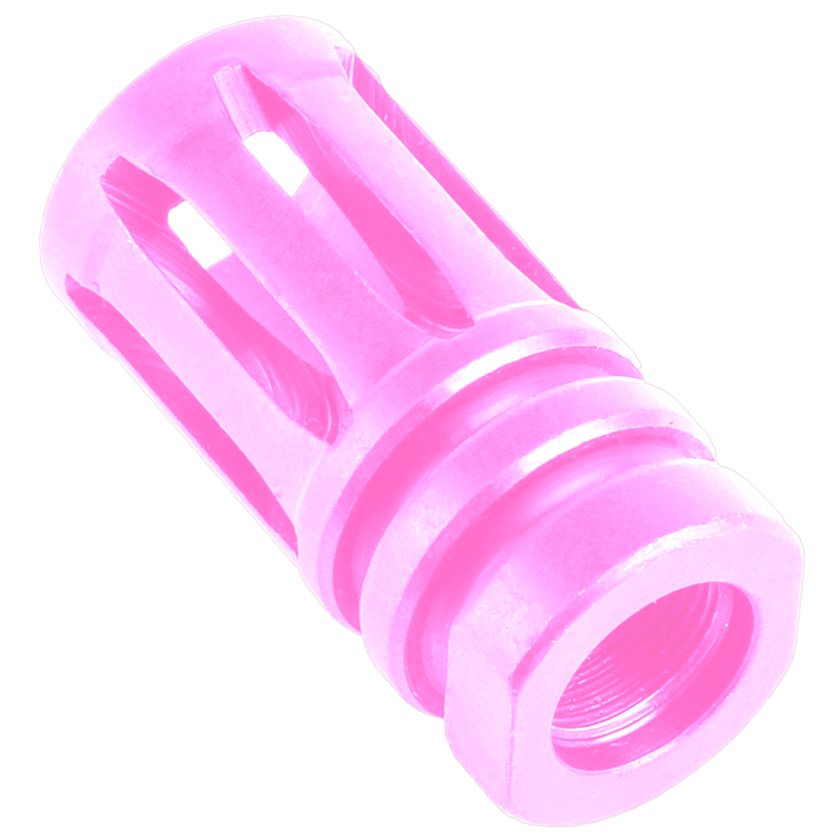 AR-15 .223/5.56 A2 Style 1/2X28 Flash Hider Muzzle Brake - Sig Pink