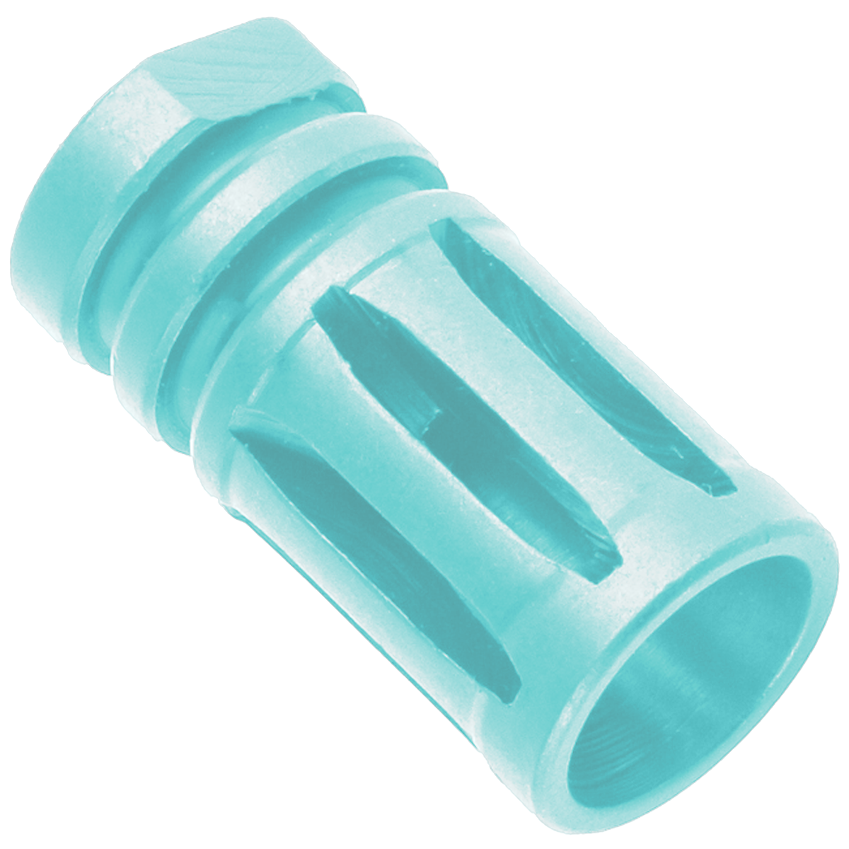 AR-15 .223/5.56 A2 Style 1/2X28 Flash Hider Muzzle Brake - Robins Egg Blue