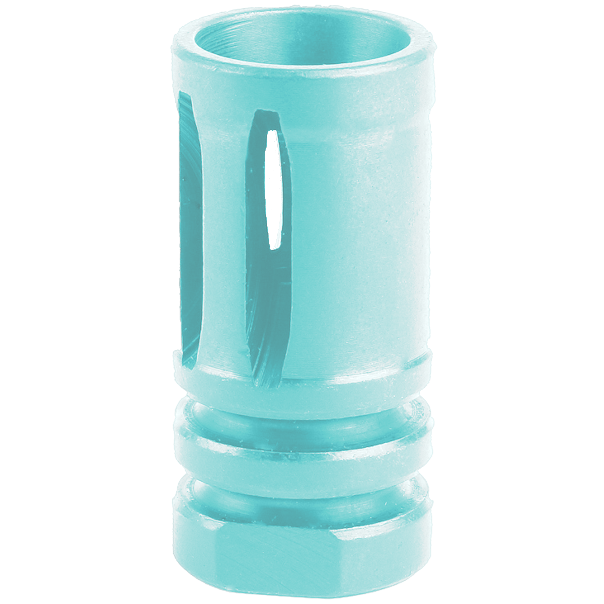 AR-15 .223/5.56 A2 Style 1/2X28 Flash Hider Muzzle Brake - Robins Egg Blue