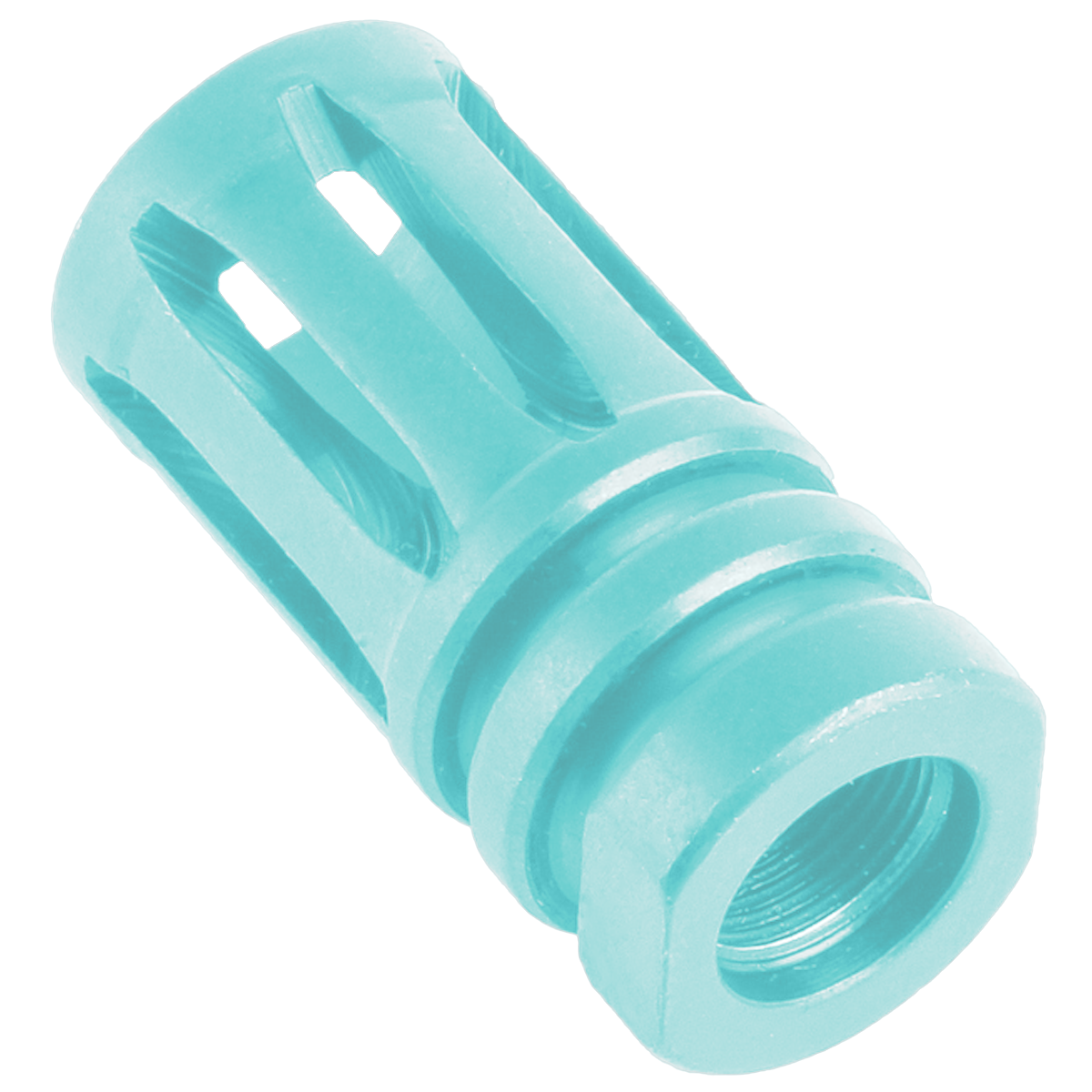 AR-15 .223/5.56 A2 Style 1/2X28 Flash Hider Muzzle Brake - Robins Egg Blue