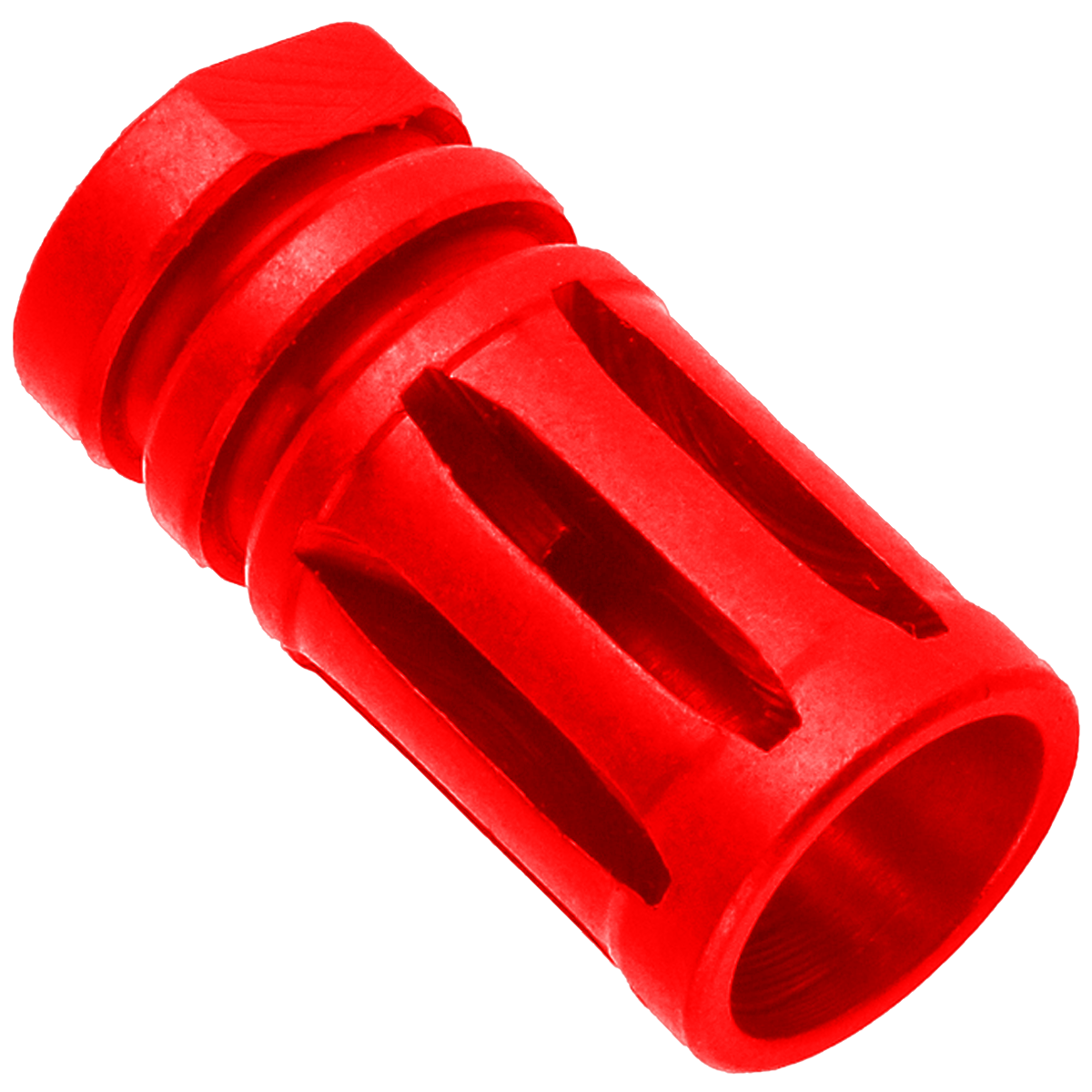 AR-15 .223/5.56 A2 Style 1/2X28 Flash Hider Muzzle Brake - Red