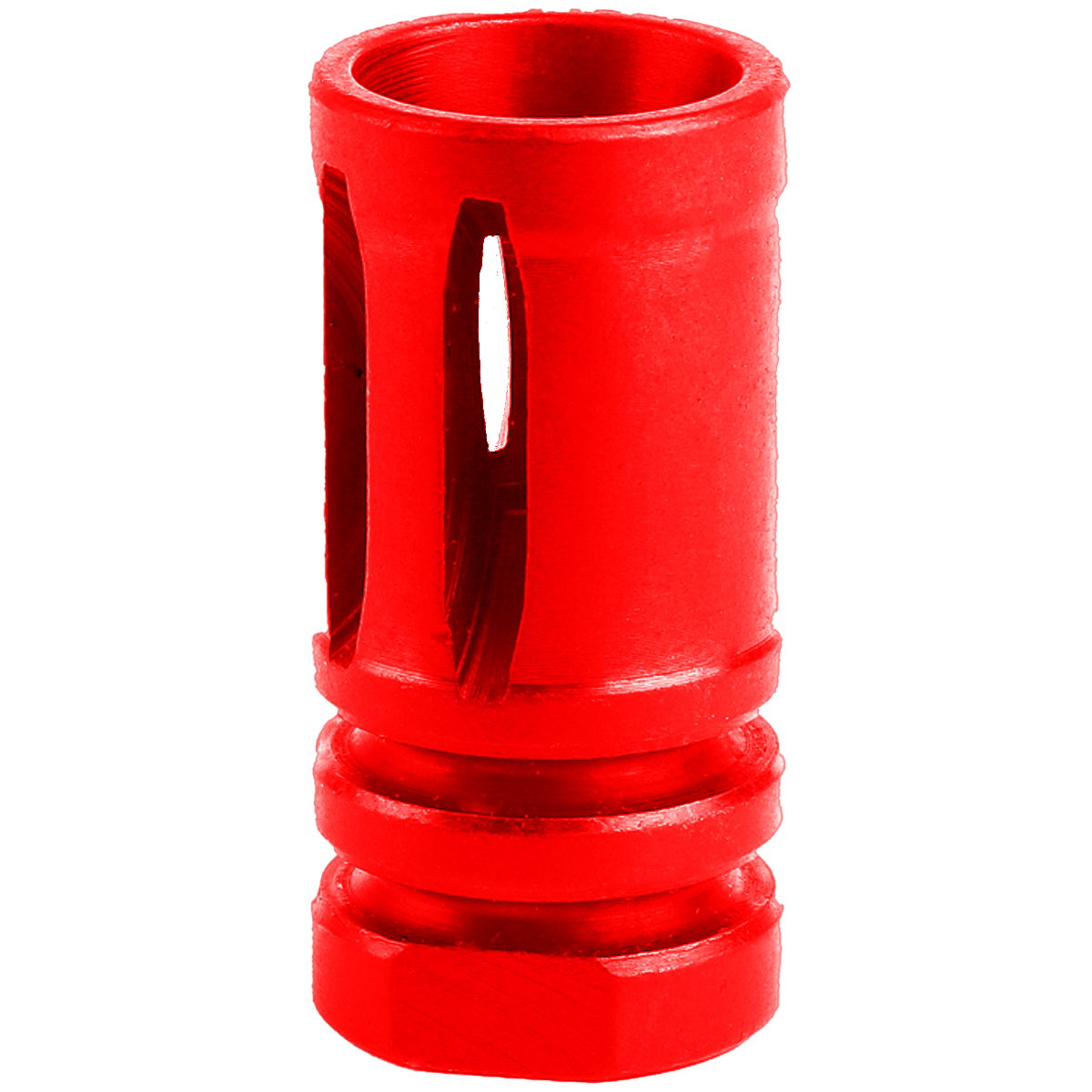 AR-15 .223/5.56 A2 Style 1/2X28 Flash Hider Muzzle Brake - Red