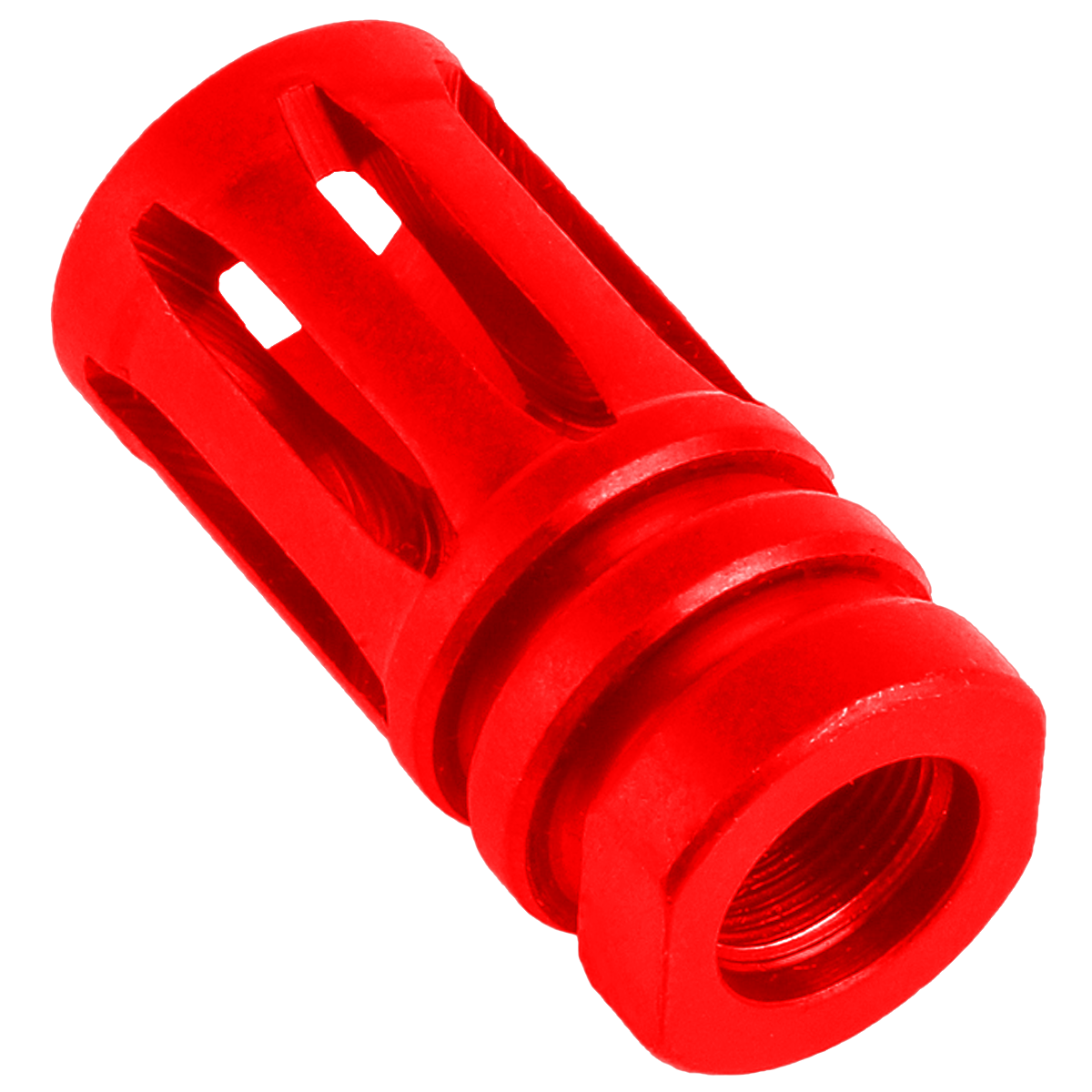 AR-15 .223/5.56 A2 Style 1/2X28 Flash Hider Muzzle Brake - Red