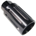 AR15 1/2X28 Aluminum Flash Can Muzzle Diverter- Black