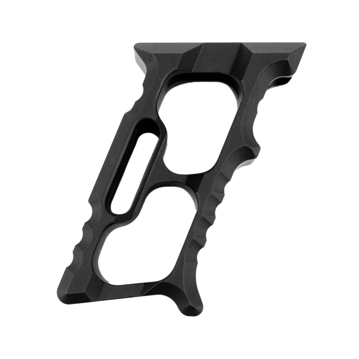 Tyrant CNC HALO MiniVert AR-15 Skeletonized Vertical Grip - Black
