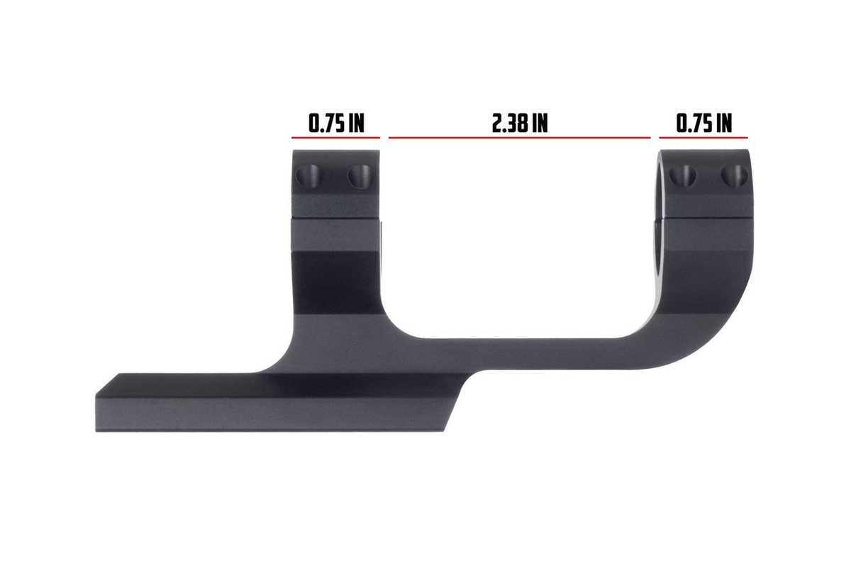 Monstrum 1 Inch Cantilever Picatinny Scope Mount/Rings