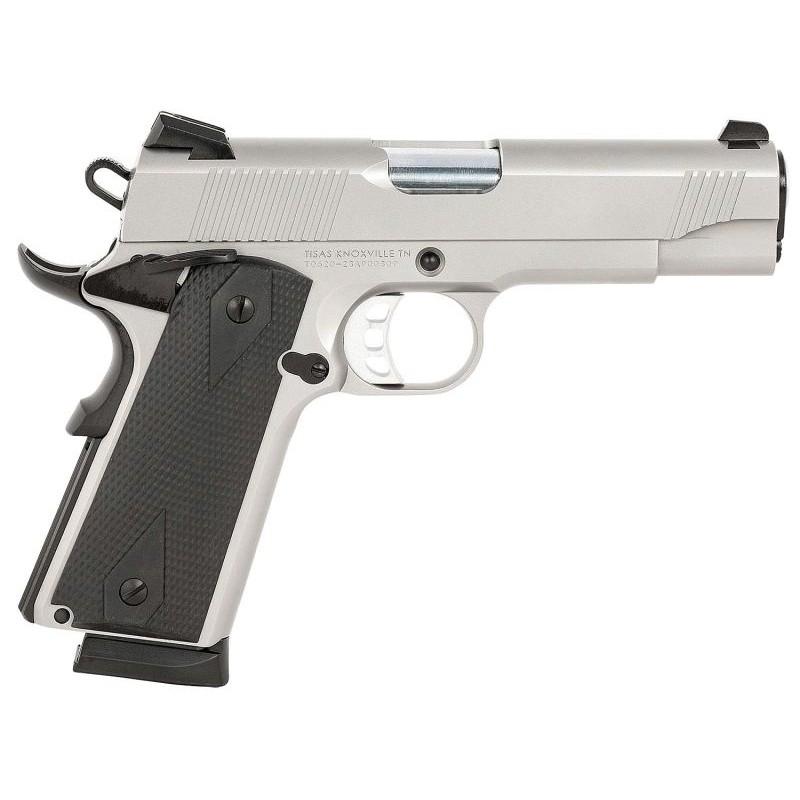 Tisas 1911 CARRY SS45 45ACP Stainless Steel 4.25'' 2-8rd