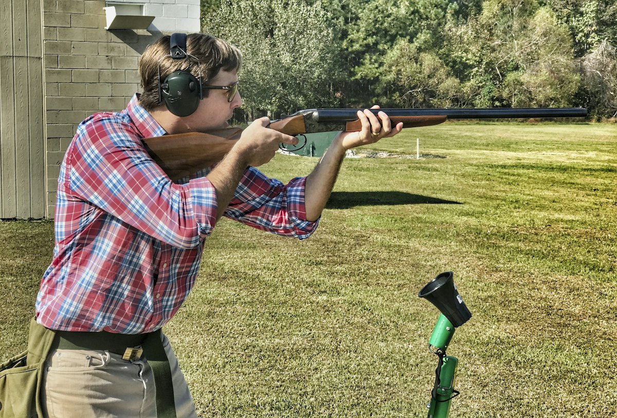 Shooter holding a rifle during fundamentals training