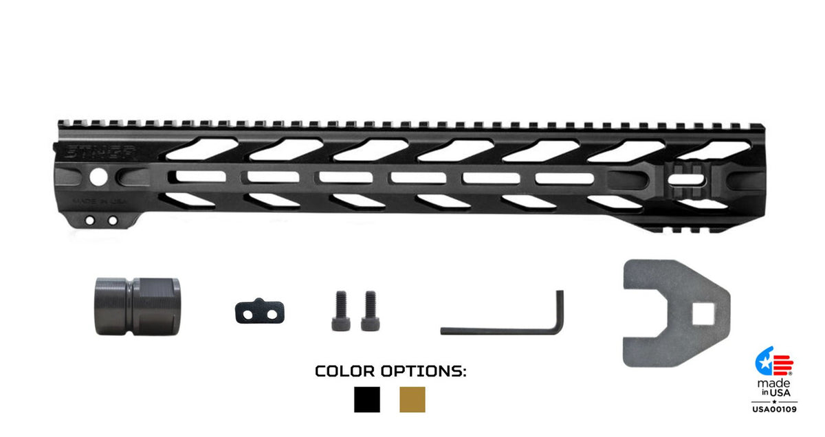STNGR RPTR® Free Float AR-15 Handguard - M-LOK - 4 Colors & Lengths Available