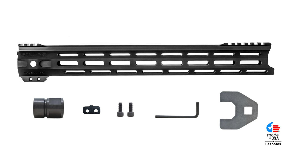 STNGR VLCN® Free Float AR-15 Handguard - M-LOK - 3 Lengths & Colors