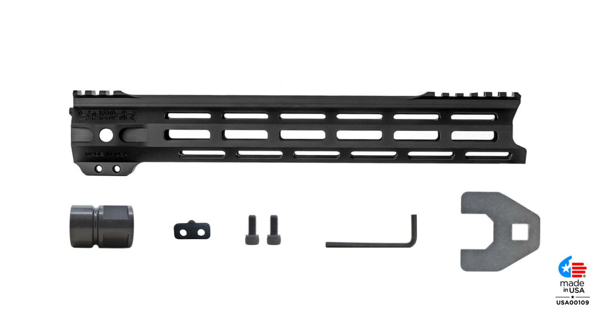 STNGR VLCN® Free Float AR-15 Handguard - M-LOK - 3 Lengths & Colors
